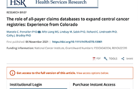 All Payer Claims abstract