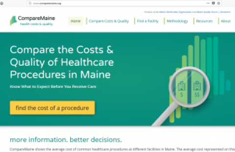 CompareMaine website screenshot