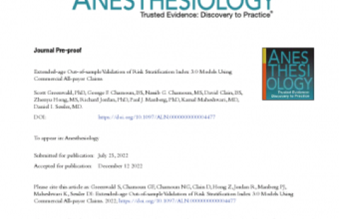 Extended Validation Journal abstract