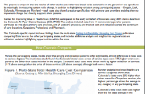 Total Cost of Care Multi-State Analysis report