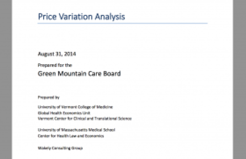 Green Mountain Care Board Price Variation Analysis report cover